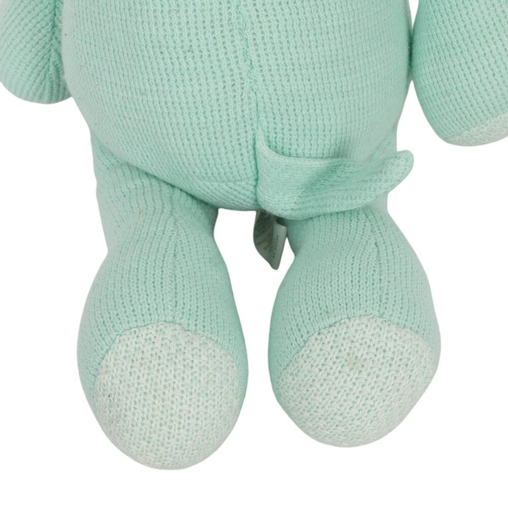 Cloud Island Knit Elephant 21" Mint Green Stuffed Animal Toy Large Floppy Ears - Picture 7 of 8